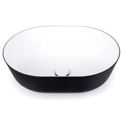 Discount Lavabo ovale à poser bicolore Evier, Lavabo & Receveur·Lavabo De Salle De Bain|Lavabo, Évier & Receveur·Lavabos Pour Salle De Bain