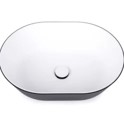 Discount Lavabo ovale à poser bicolore Evier, Lavabo & Receveur·Lavabo De Salle De Bain|Lavabo, Évier & Receveur·Lavabos Pour Salle De Bain