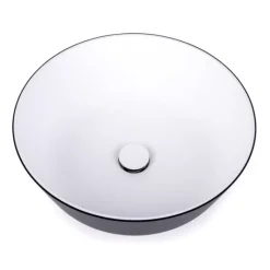 Lavabo rond à poser ø 300 mm bicolore*Ocritech Sale