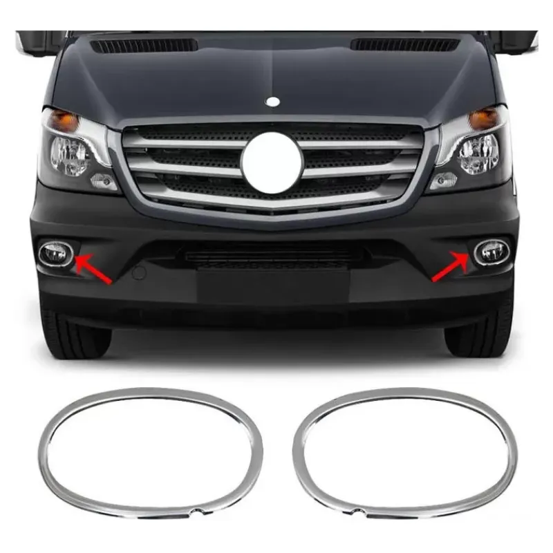 Online Cerclage feux antibrouillard AV Inox Sprinter 2 et Crafter 1 Mercedes Sprinter|Accessoire Extérieur·Moulure & Protection Carrosserie