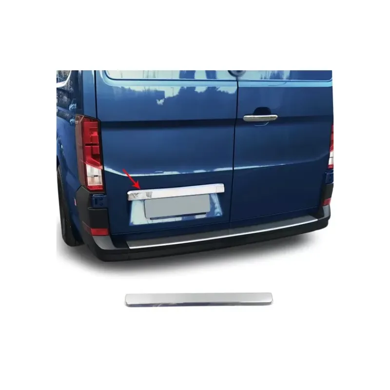 New Couvre éclairage de plaque Inox VW Crafter 2 Vw Crafter|Accessoire Extérieur·Moulure & Protection Carrosserie