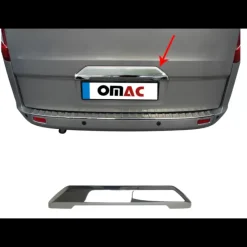 Hot Couvre éclairage de plaque hayon inox Ford Custom Ford Transit|Accessoire Extérieur·Moulure & Protection Carrosserie