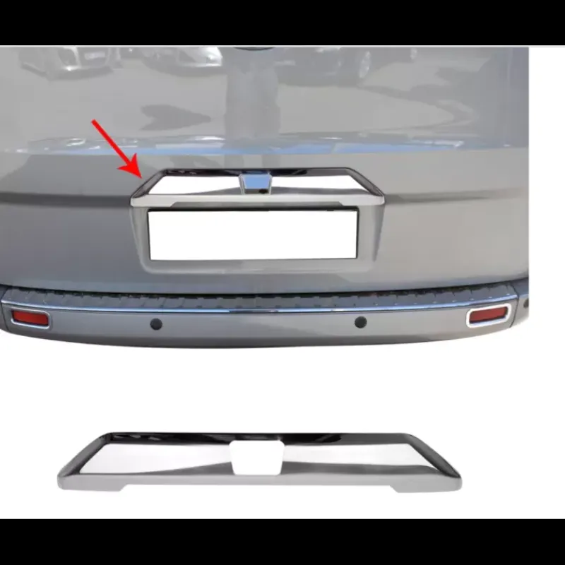 Hot Couvre éclairage de plaque hayon inox Ford Custom Ford Transit|Accessoire Extérieur·Moulure & Protection Carrosserie