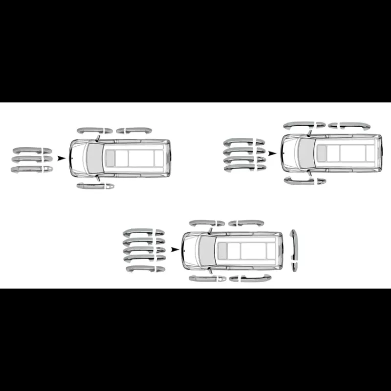 Online Couvre poignée de porte inox Vito W447 Mercedes Vito / Viano|Accessoire Extérieur·Moulure & Protection Carrosserie