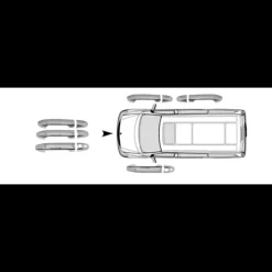 Online Couvre poignée de porte inox Vito W639 Mercedes Vito / Viano|Accessoire Extérieur·Moulure & Protection Carrosserie