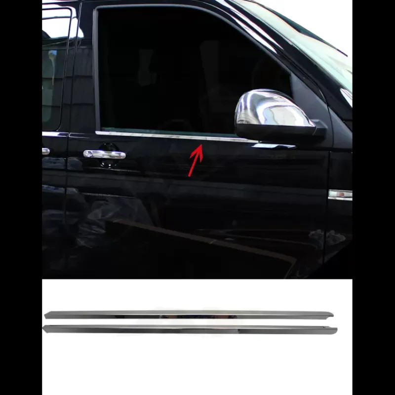 Best Moulure basse inox vitre AV VW T6 Vw T5 / T6|Accessoire Extérieur·Kit Carrosserie, Spoiler & Lame De Pare-Choc
