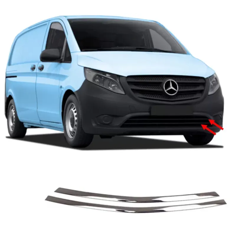 Moulure basse pare-choc Inox MB Vito W447*OMAC Online