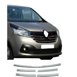 Best Moulure de calandre AV Inox Trafic 3 Renault Trafic / Primastar / Vivaro / Nv300|Accessoire Extérieur·Moulure & Protection Carrosserie