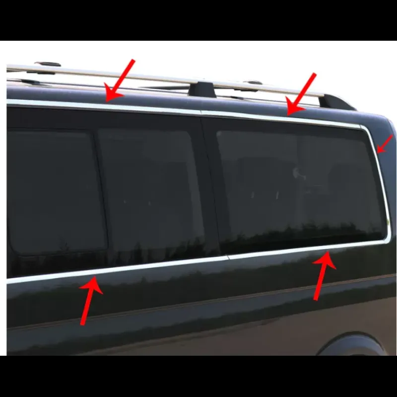 Best Moulure de vitre inox VW T5 Vw T5 / T6|Accessoire Extérieur·Moulure & Protection Carrosserie
