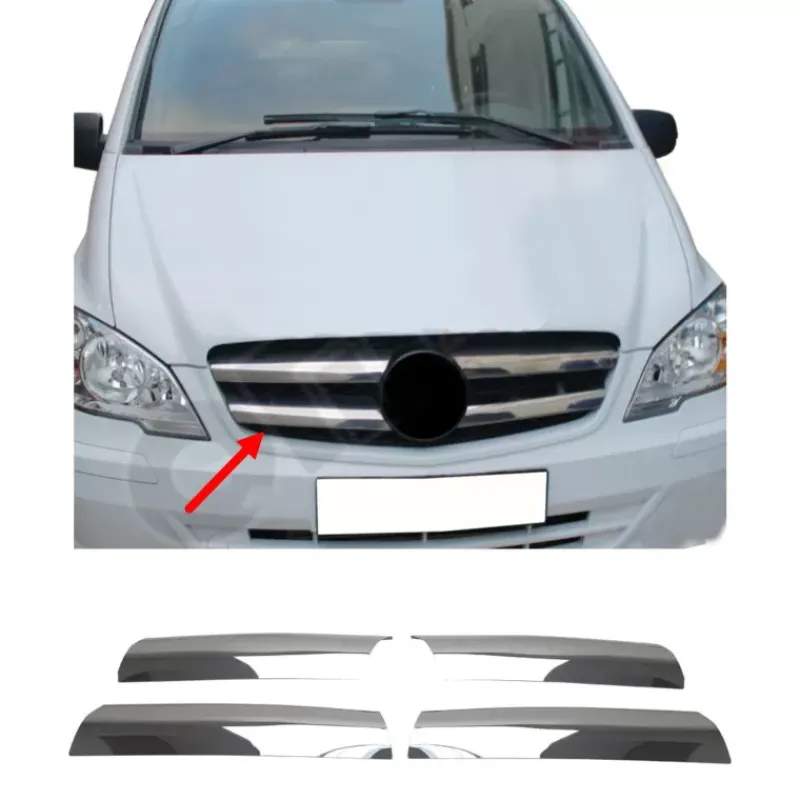 Moulure grille de calandre Inox MB Vito W639 phase 2*OMAC Hot