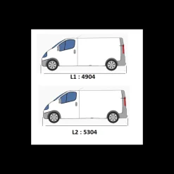 Rails de toit gris VW T6*OMAC New