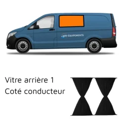 Online Rideau latéral | Vito 1 Mercedes Vito / Viano|Rideau Isolant, Volet & Moustiquaire·Rideau Coulissant Fixe