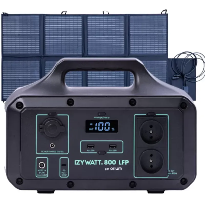 Pack IZYWATT 800 + Panneau solaire pliant 160W*Orium Best