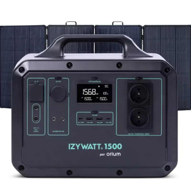 Pack IZYWATT 1500 + Panneau solaire pliant 315W*Orium New