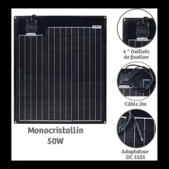 Panneau solaire Flexible 50 W*Orium