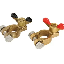 2 cosses à batterie laiton avec papillons*Osculati Discount