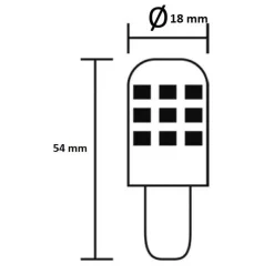 Ampoule LED BAY15D*Osculati Hot