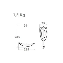 Discount Ancre grappin Accessoire Pêche|Mouillage, Ancre, Chaîne & Bouée·Ancre