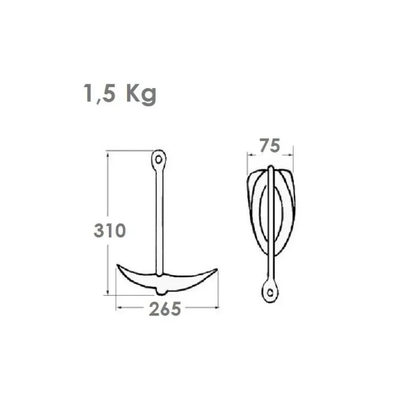 Discount Ancre grappin Accessoire Pêche|Mouillage, Ancre, Chaîne & Bouée·Ancre