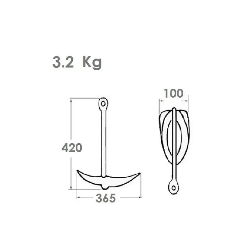 Discount Ancre grappin Accessoire Pêche|Mouillage, Ancre, Chaîne & Bouée·Ancre