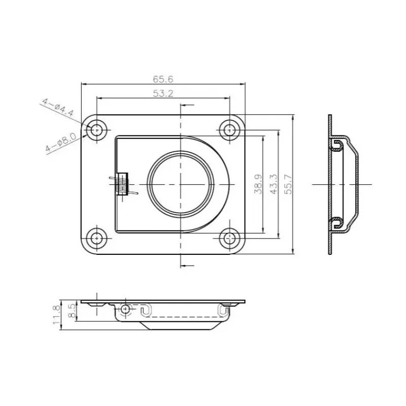 Anneau cuvette inox 55 x 65 mm*Osculati Online
