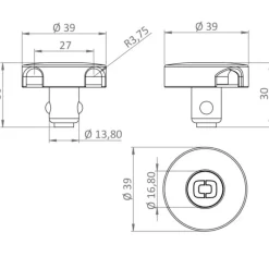 Attache Rapid Lock Confort Extérieur - Cockpit·Accessoires Bimini & Taud De Soleil|Manille & Petit Accastillage·Cadène & Pontet