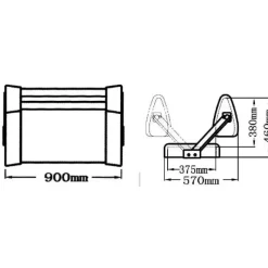 Hot Banquette double Reverso Poste De Pilotage·Siège & Fauteuil Pilote