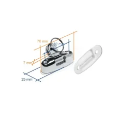 Outlet Base à chape articulé 180° axe ø 6 Confort Extérieur - Cockpit·Accessoires Bimini & Taud De Soleil