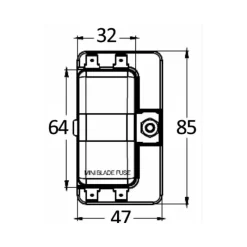 Discount Boîte porte-fusibles enfichable mini Distribution & Protection·Fusible, Relais Et Disjoncteur Dc|Distribution & Protection·Disjoncteur Et Fusible Dc