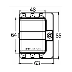Discount Boîte porte-fusibles enfichable mini Distribution & Protection·Fusible, Relais Et Disjoncteur Dc|Distribution & Protection·Disjoncteur Et Fusible Dc