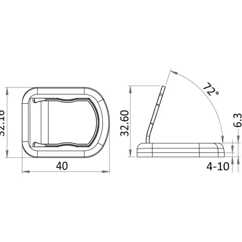 Butée de porte magnétique*Osculati Clearance