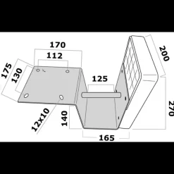 Hot Chaise moteur surbaissé inox et plastique Moteur Hors-Bord Thermique & Équipements·Chaises & Supports