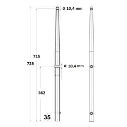New Chandelier 725 tête sphérique inox Accastillage De Pont·Chandelier, Balcon, Accessoire Et Pied De Chandelier