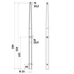 Sale Chandelier 455 tête cylindrique inox Accastillage De Pont·Chandelier, Balcon, Accessoire Et Pied De Chandelier
