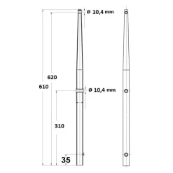 Chandelier 620 tête sphérique inox*Osculati Outlet