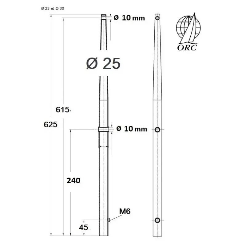 Best Chandelier ORC 625 pour base mâle Accastillage De Pont·Chandelier, Balcon, Accessoire Et Pied De Chandelier