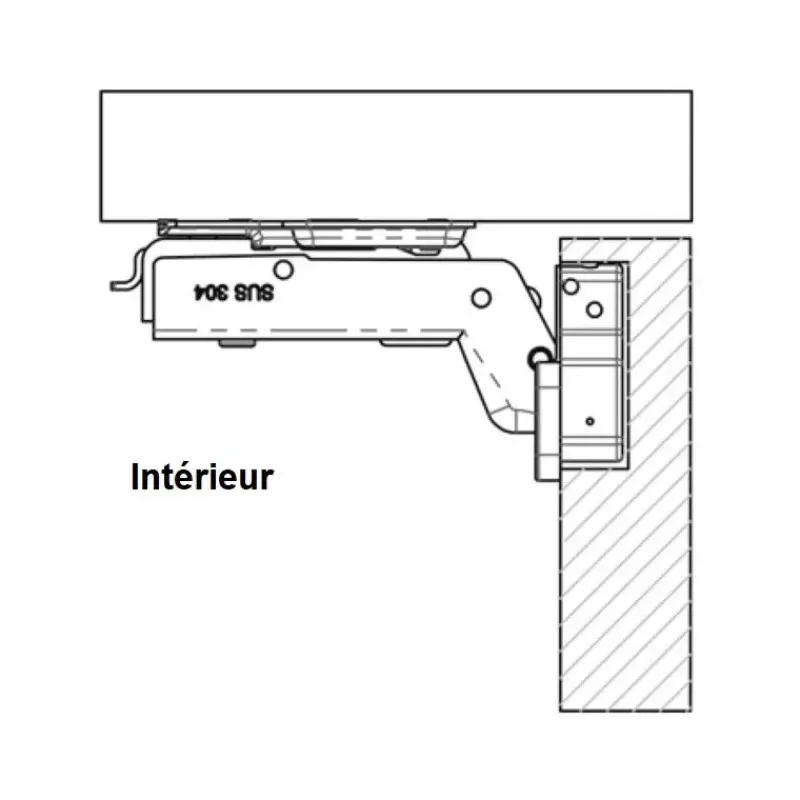 Charnière amovible inox 110 x 64 mm*Osculati Best