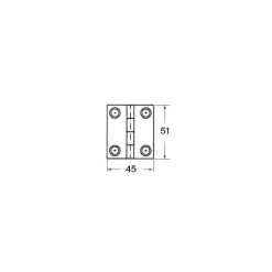 Outlet Charnière inox à tiges filetées 1,7 mm Ameublement & Quincaillerie Intérieure·Charnière De Porte & Meuble|Quincaillerie Marine·Charnière De Coffre, Porte & Meuble