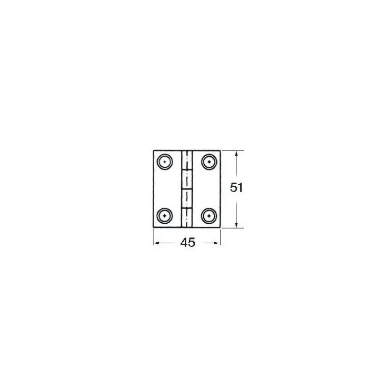 Outlet Charnière inox à tiges filetées 1,7 mm Ameublement & Quincaillerie Intérieure·Charnière De Porte & Meuble|Quincaillerie Marine·Charnière De Coffre, Porte & Meuble