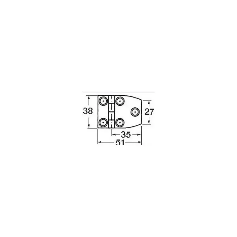Outlet Charnière inox à tiges filetées 1,7 mm Ameublement & Quincaillerie Intérieure·Charnière De Porte & Meuble|Quincaillerie Marine·Charnière De Coffre, Porte & Meuble