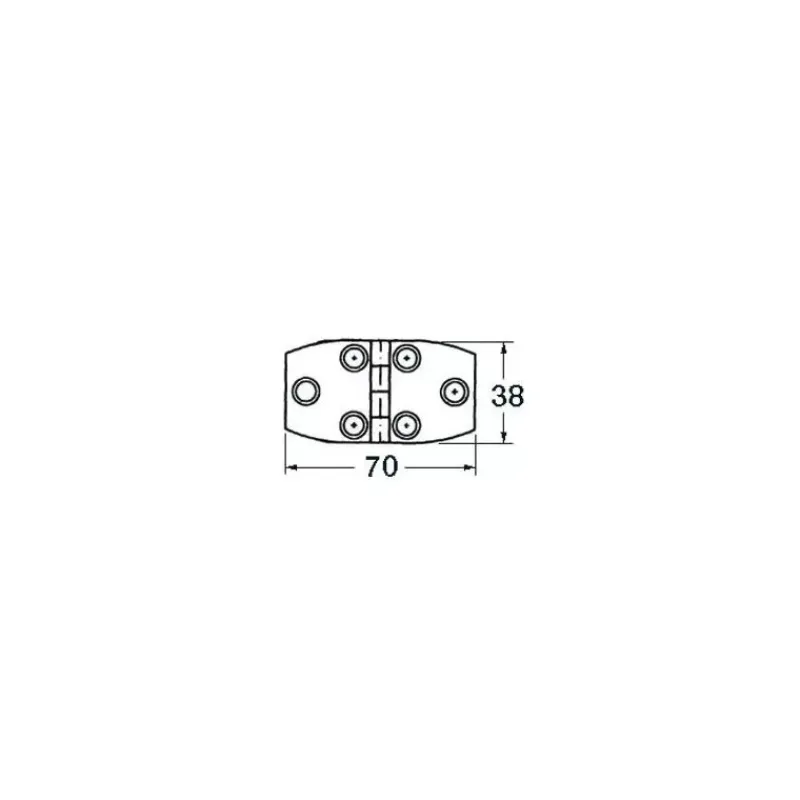 Outlet Charnière inox à tiges filetées 1,7 mm Ameublement & Quincaillerie Intérieure·Charnière De Porte & Meuble|Quincaillerie Marine·Charnière De Coffre, Porte & Meuble