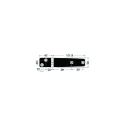 Charnière inox 141 x 29 x 5 mm*Osculati Outlet