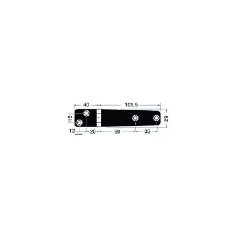 Charnière inox 141 x 29 x 5 mm*Osculati Outlet