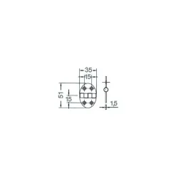 Clearance Charnière inox 35 x 51 x 2 mm Ameublement & Quincaillerie Intérieure·Charnière De Porte & Meuble|Quincaillerie Marine·Charnière De Coffre, Porte & Meuble