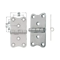 Online Charnière inox 75 x 40 x 2 mm Ameublement & Quincaillerie Intérieure·Charnière De Porte & Meuble|Quincaillerie Marine·Charnière De Coffre, Porte & Meuble