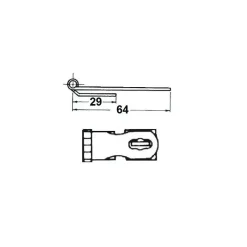 Outlet Charnière pour cadenas Poignée, Verrou & Fermeture Extérieures·Verrou Sauterelle Et À Levier|Poignée, Verrou & Fermeture Extérieures·Verrou Sauterelle Et À Levier