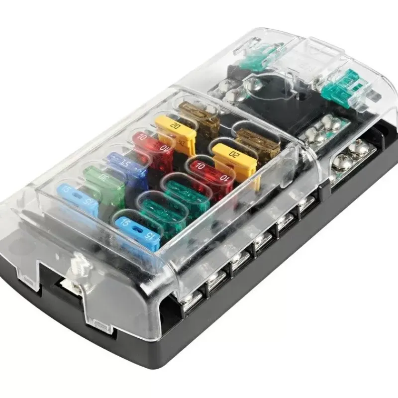 Hot Coffret porte 12 fusibles Distribution & Protection·Fusible, Relais Et Disjoncteur Dc|Distribution & Protection·Disjoncteur Et Fusible Dc