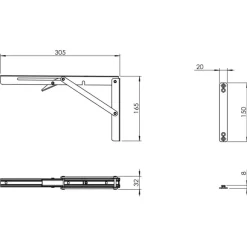 Sale Console pliable inox amovible Table & Pied·Pied De Table