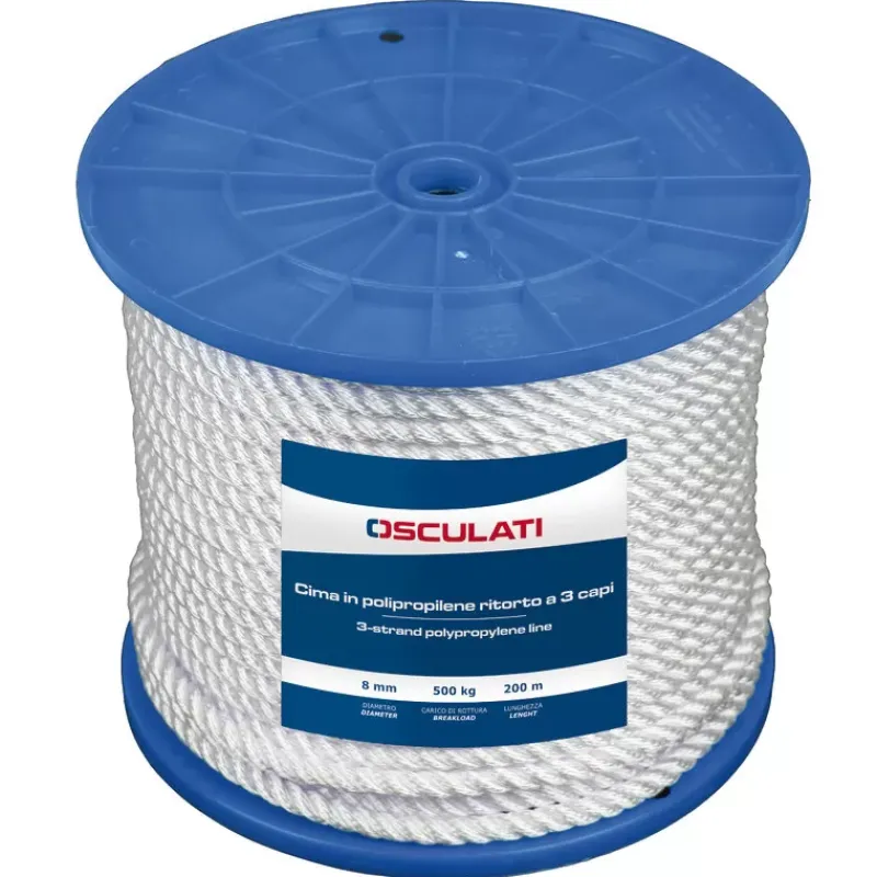 Outlet Cordage 3 torons polypropylène blanc Cordage·Amarre & Bout D'Amarrage