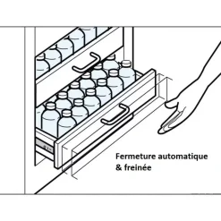 Coulisse inox fermeture freinée*Osculati Best